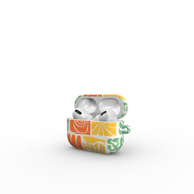 Tropical Abstract Tile Apple AirPods Tough Case