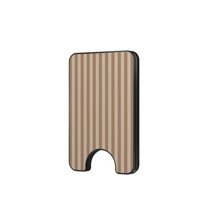 Sand and Clay Stripes Magnetic Wallet