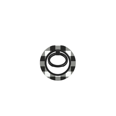 Blank and White Gingham Ring Holder