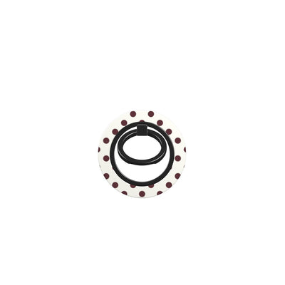 Burgundy in White Polka DotsRing Holder