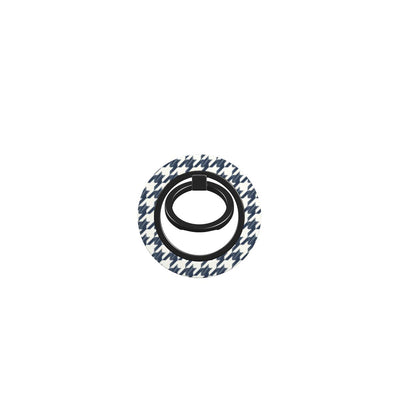 Navy Houndstooth Ring Holder
