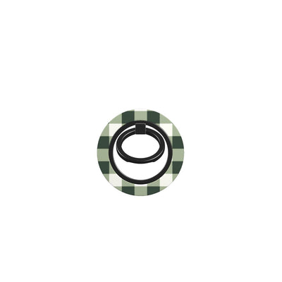 Deep Forest Gingham Ring Holder