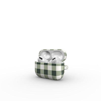 Deep Forest Gingham Apple AirPods Tough Case