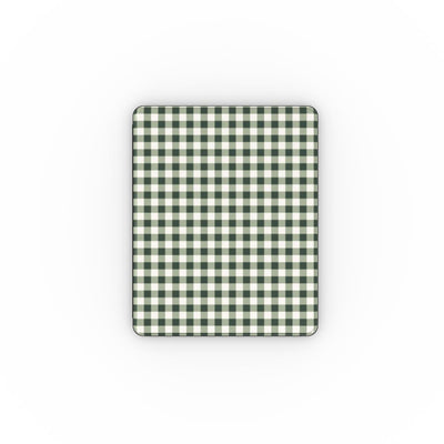 Deep Forest Gingham Apple iPad Case