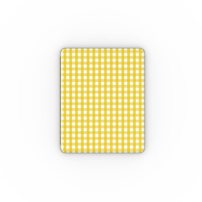 Yellow Gingham Apple iPad Case