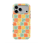 Tropical Abstract Tile Tough Phone Case