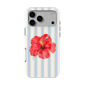 Sky Hibiscus Coastal Tough Phone Case