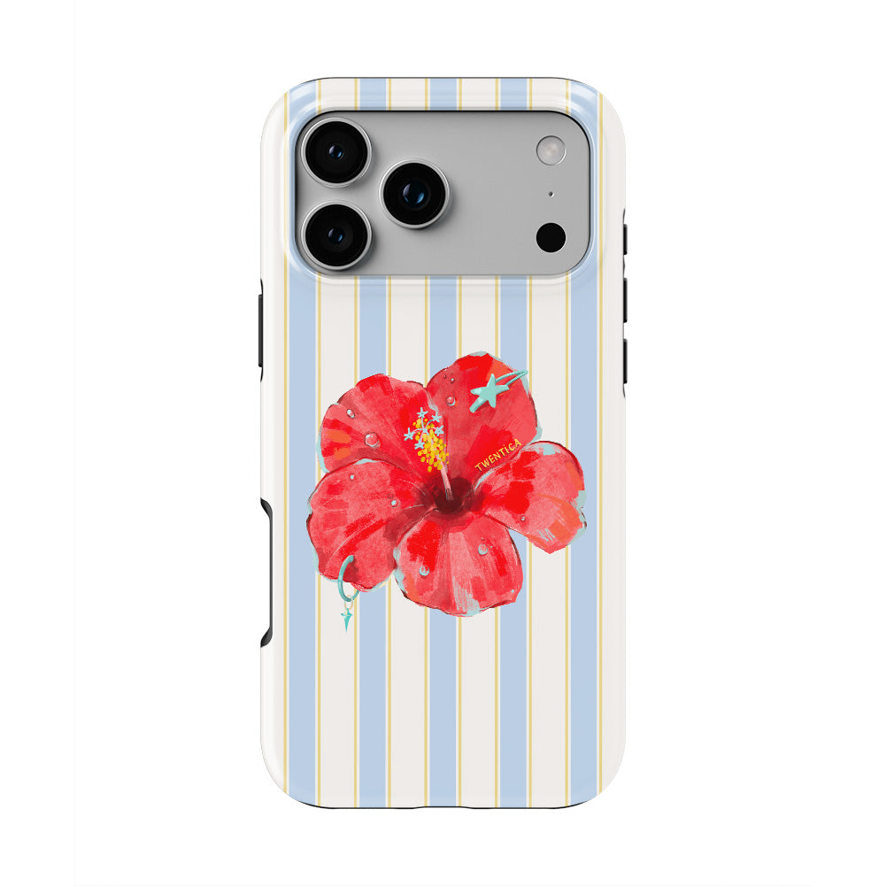 Sky Hibiscus Coastal Tough Phone Case