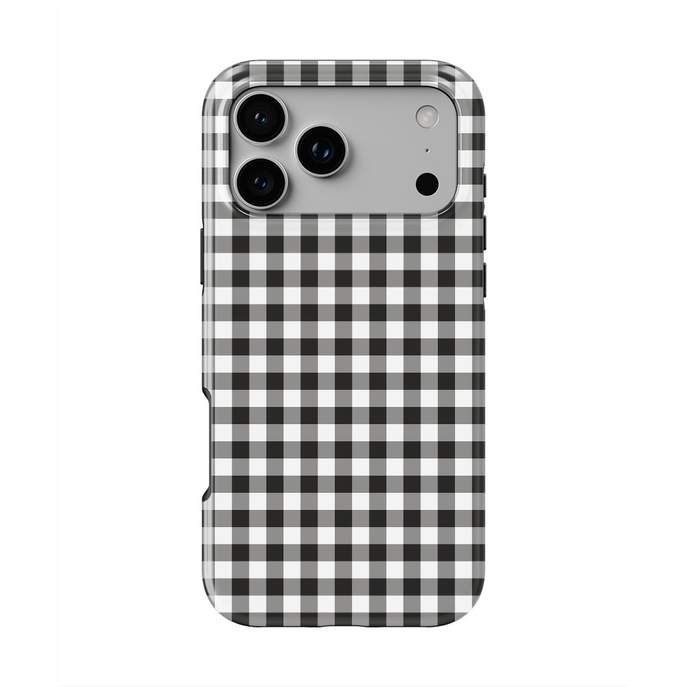 Blank and White Gingham Tough Phone Case