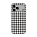 Blank and White Gingham Tough Phone Case