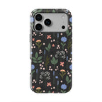 Charcoal Ditsy Floral Tough Phone Case
