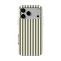Olive Stripes Tough Phone Case