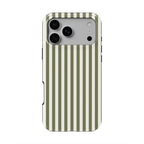 Olive Stripes Tough Phone Case