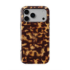 Classic Tortoiseshell phone case, back view showing the full mottled print