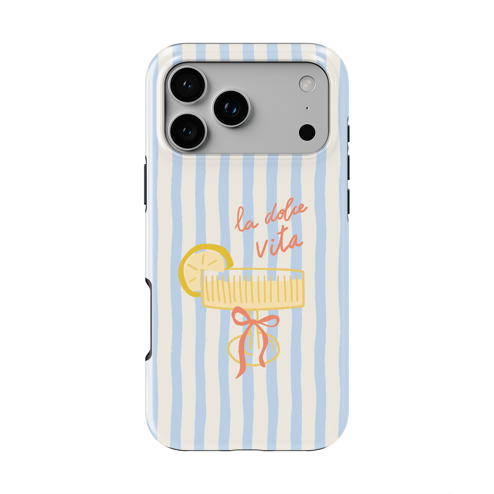 La Dolce Vita | Sky Stripes Coastal MagSafe Tough Phone Case