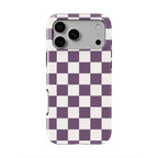 Plum Checkedboard Tough Phone Case