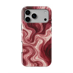 Maroon Burgundy Abstract MagSafe Tough Phone Case
