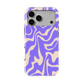 Purple Abstract Wave Tough Phone Case