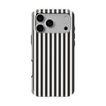 Black and White Stripes Tough Phone Case