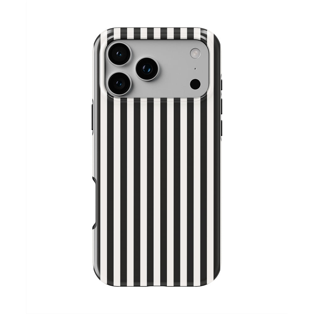 Black and White Stripes Tough Phone Case