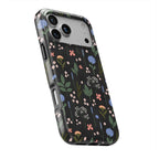 Charcoal Ditsy Floral Tough Phone Case