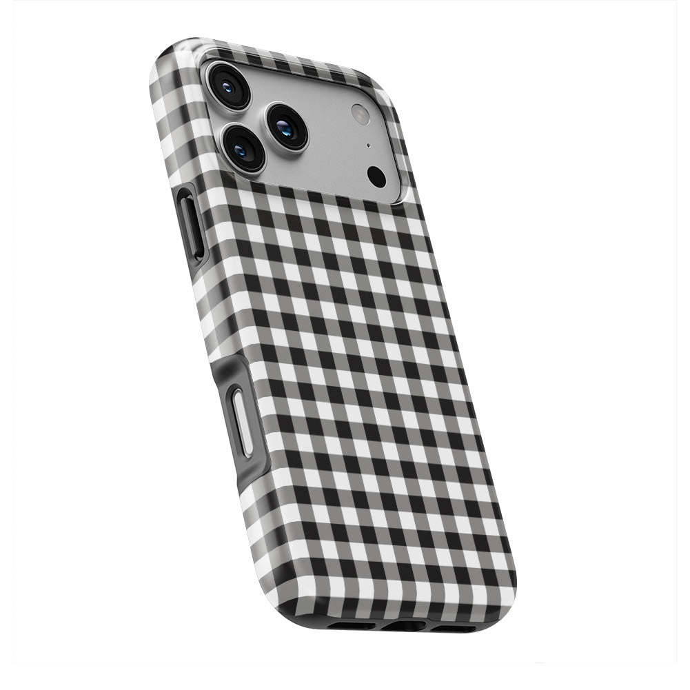 Blank and White Gingham Tough Phone Case