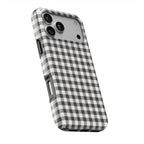 Charcoal Gingham Tough Phone Case