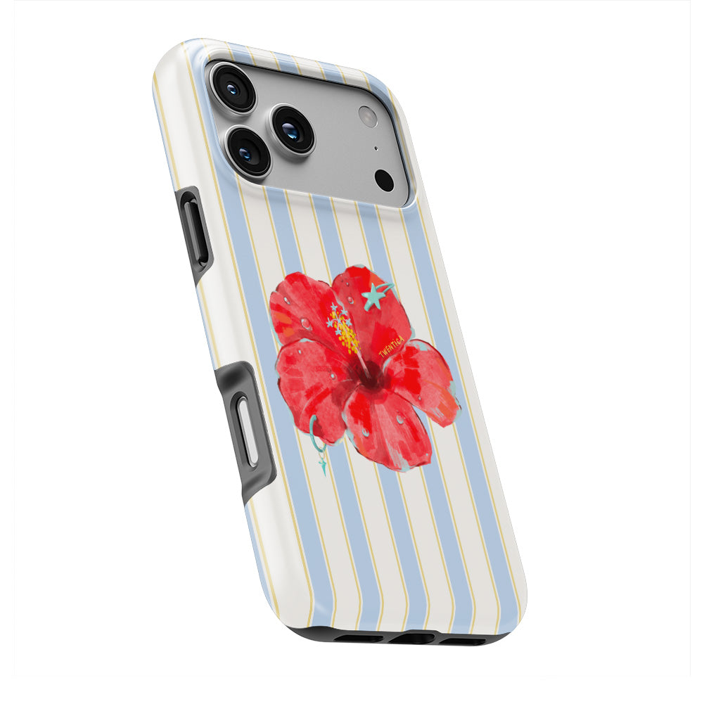 Sky Hibiscus Coastal Tough Phone Case