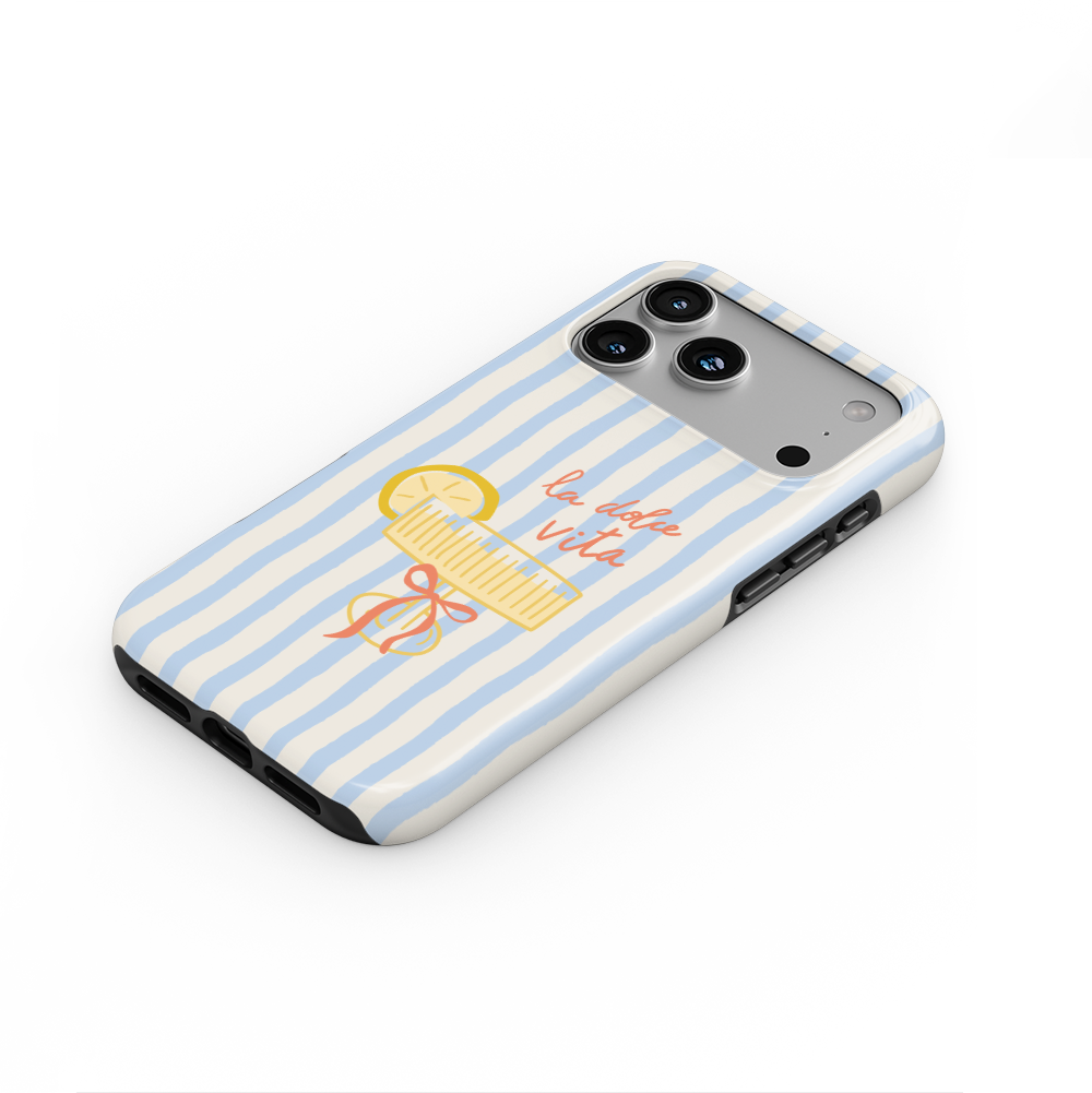 La Dolce Vita | Sky Stripes Coastal MagSafe Tough Phone Case