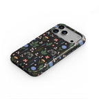 Charcoal Ditsy Floral Tough Phone Case