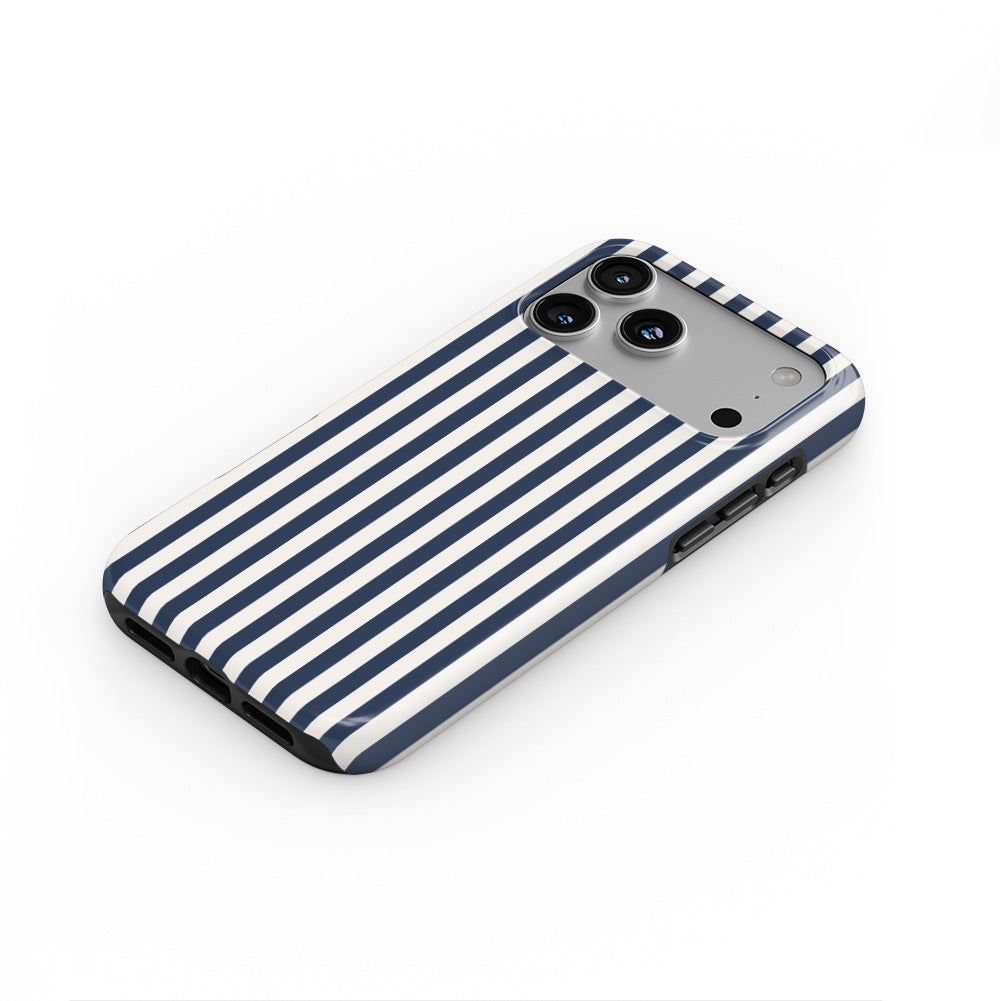Navy Stripes (Breton) Tough Phone Case