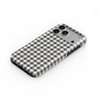 Charcoal Gingham Tough Phone Case