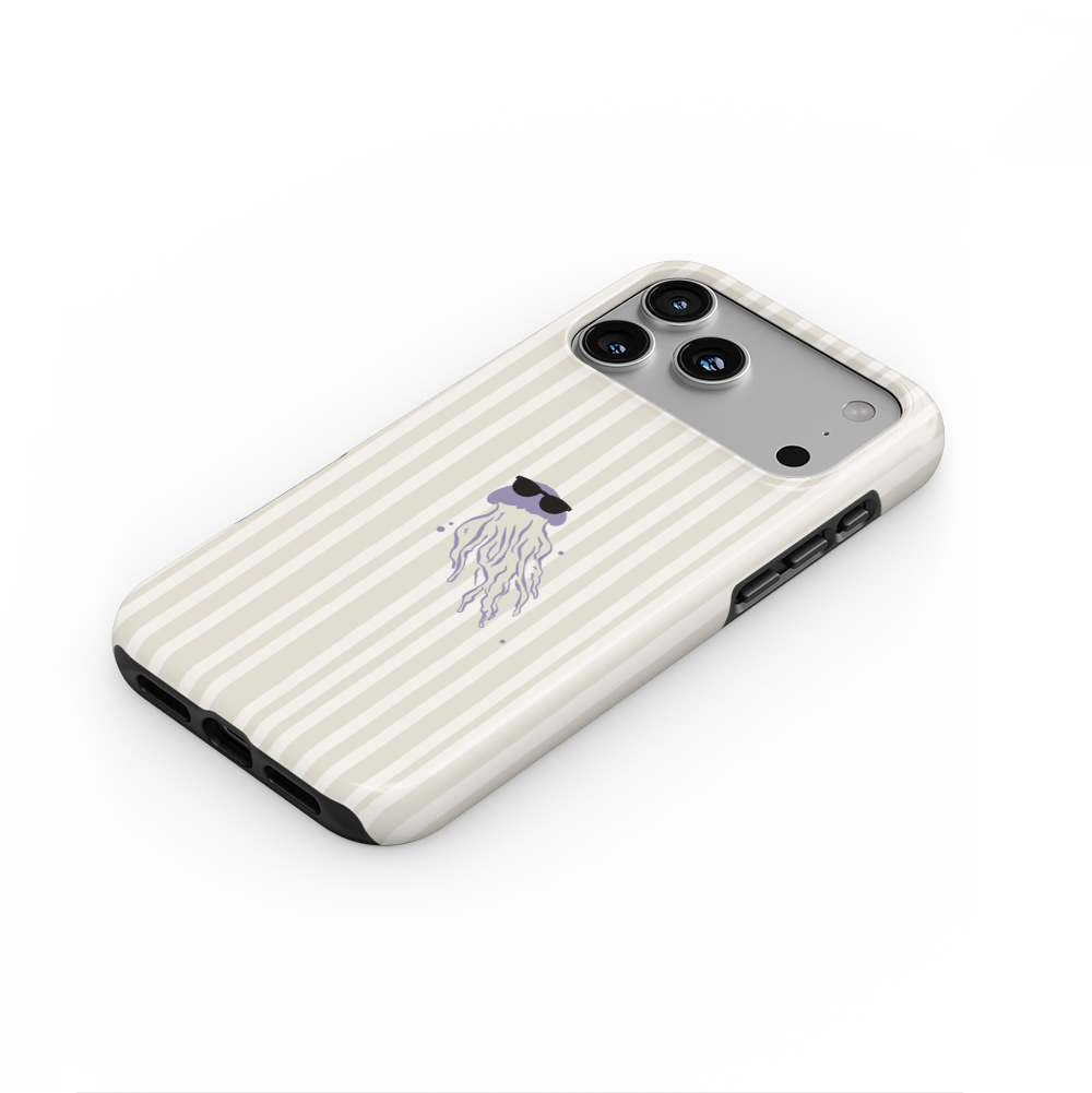 Lilac jellyfish coastal Tough Phone Case
