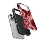Maroon Burgundy Abstract MagSafe Tough Phone Case