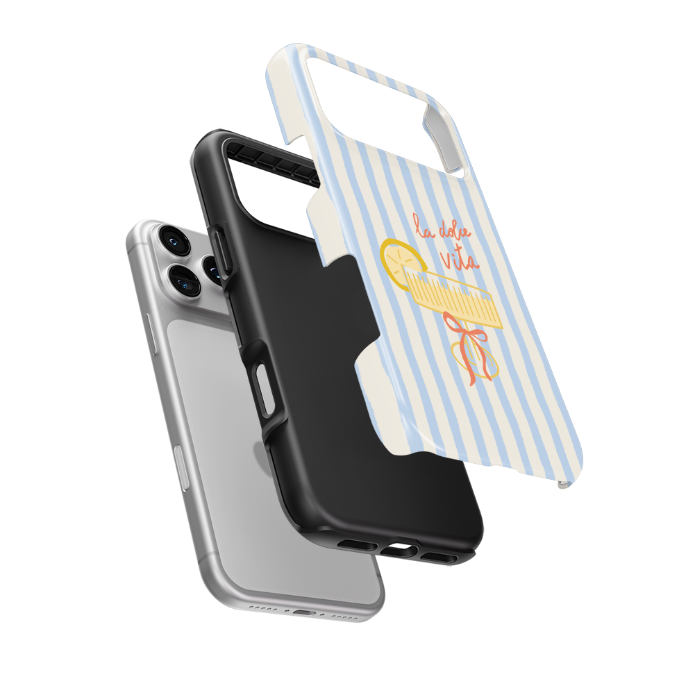 La Dolce Vita | Sky Stripes Coastal Tough Phone Case