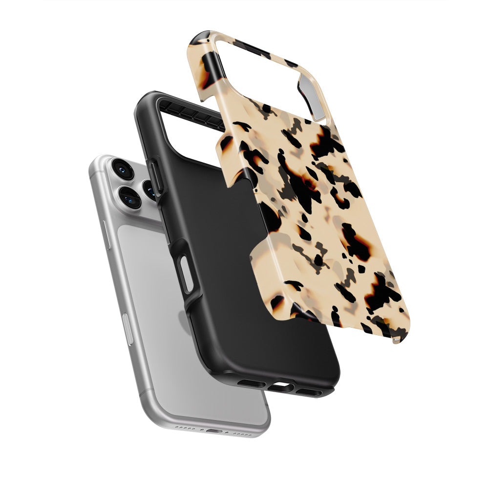 Ivory Tortoise Pattern Tough Phone Case