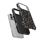 Charcoal Ditsy Floral Tough Phone Case
