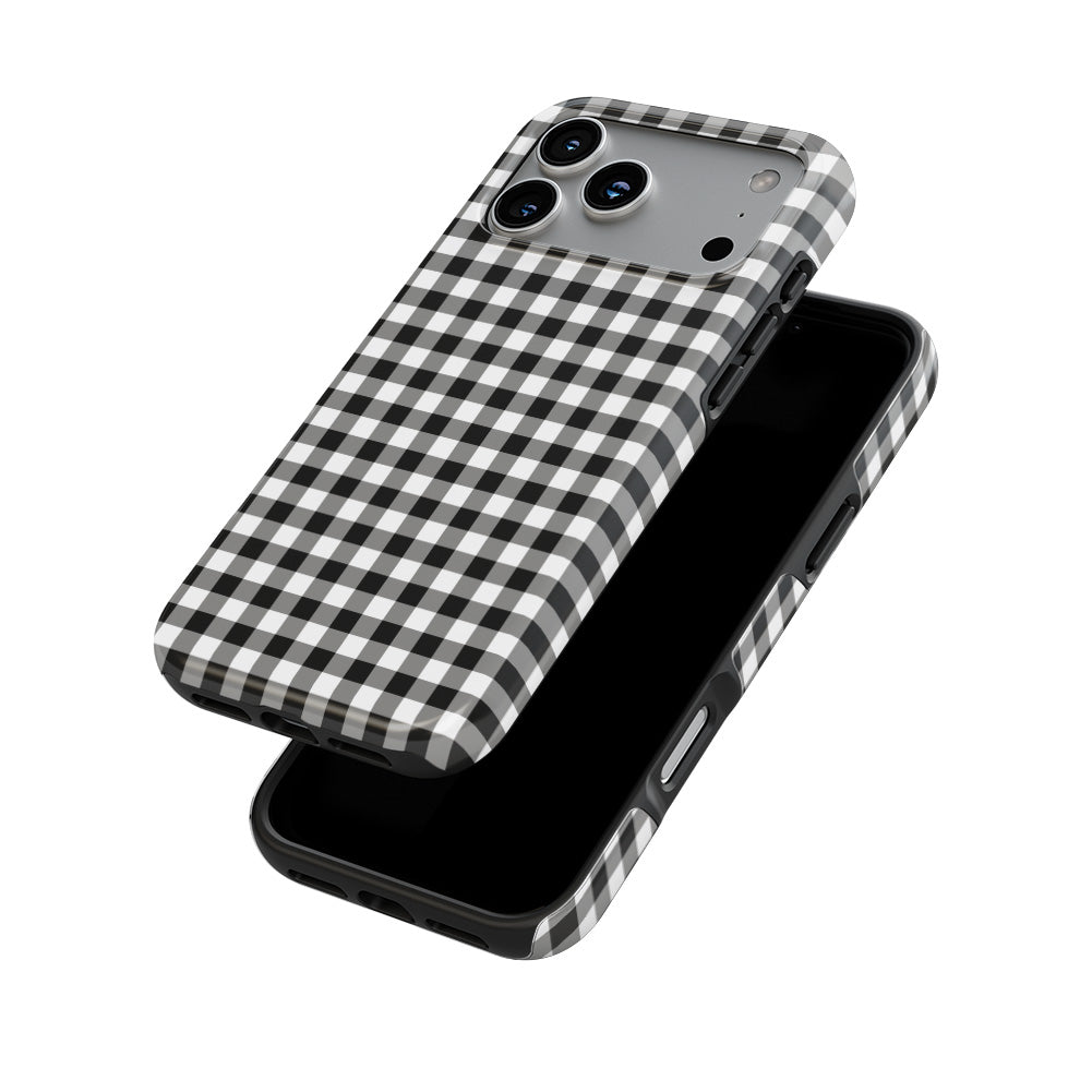Blank and White Gingham Tough Phone Case