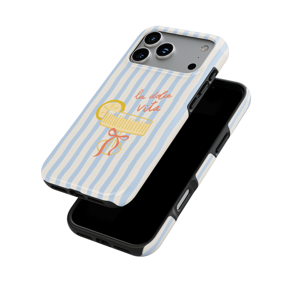 La Dolce Vita | Sky Stripes Coastal MagSafe Tough Phone Case