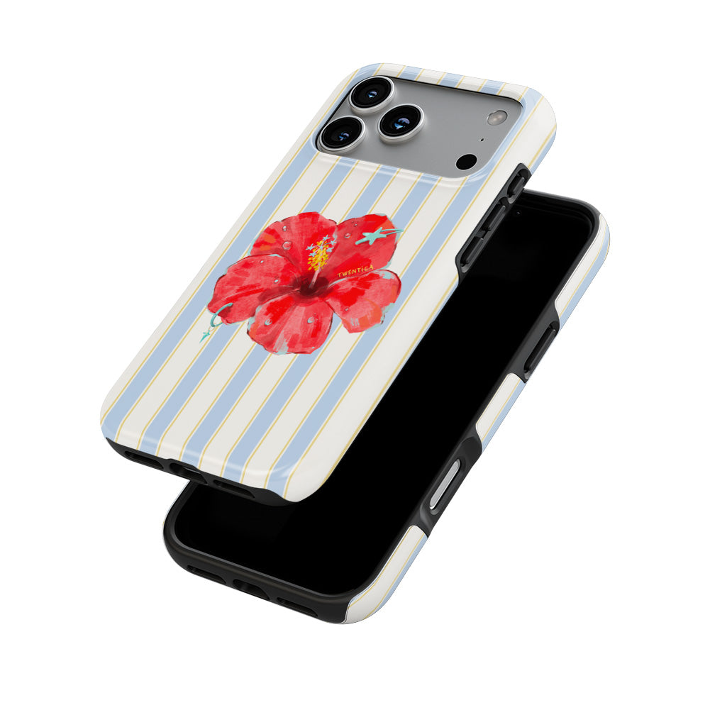 Sky Hibiscus Coastal Tough Phone Case