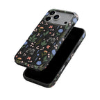 Charcoal Ditsy Floral Tough Phone Case