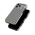 Black and White Stripes Tough Phone Case
