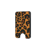 Orange leopard Magnetic wallet