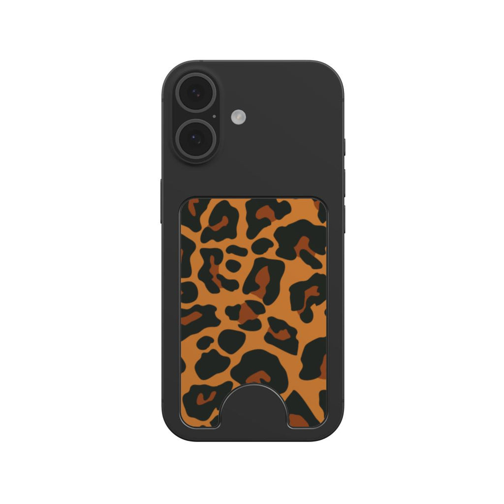 Orange leopard Magnetic wallet