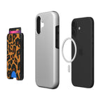 Orange leopard Magnetic wallet