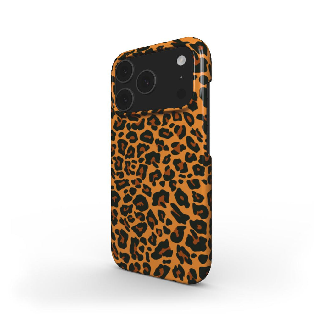 Orange Leopard Snap Phone Case