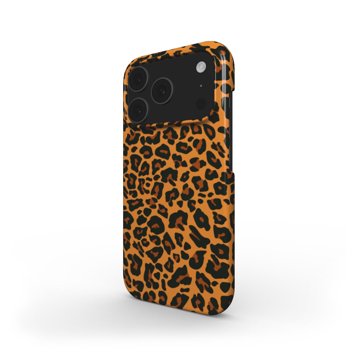 Orange Leopard Snap Phone Case