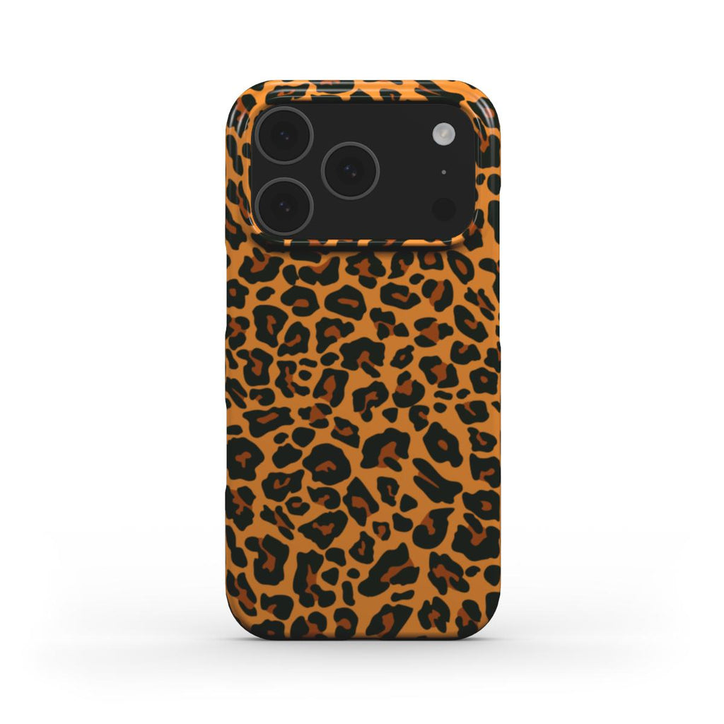 Orange Leopard Snap Phone Case