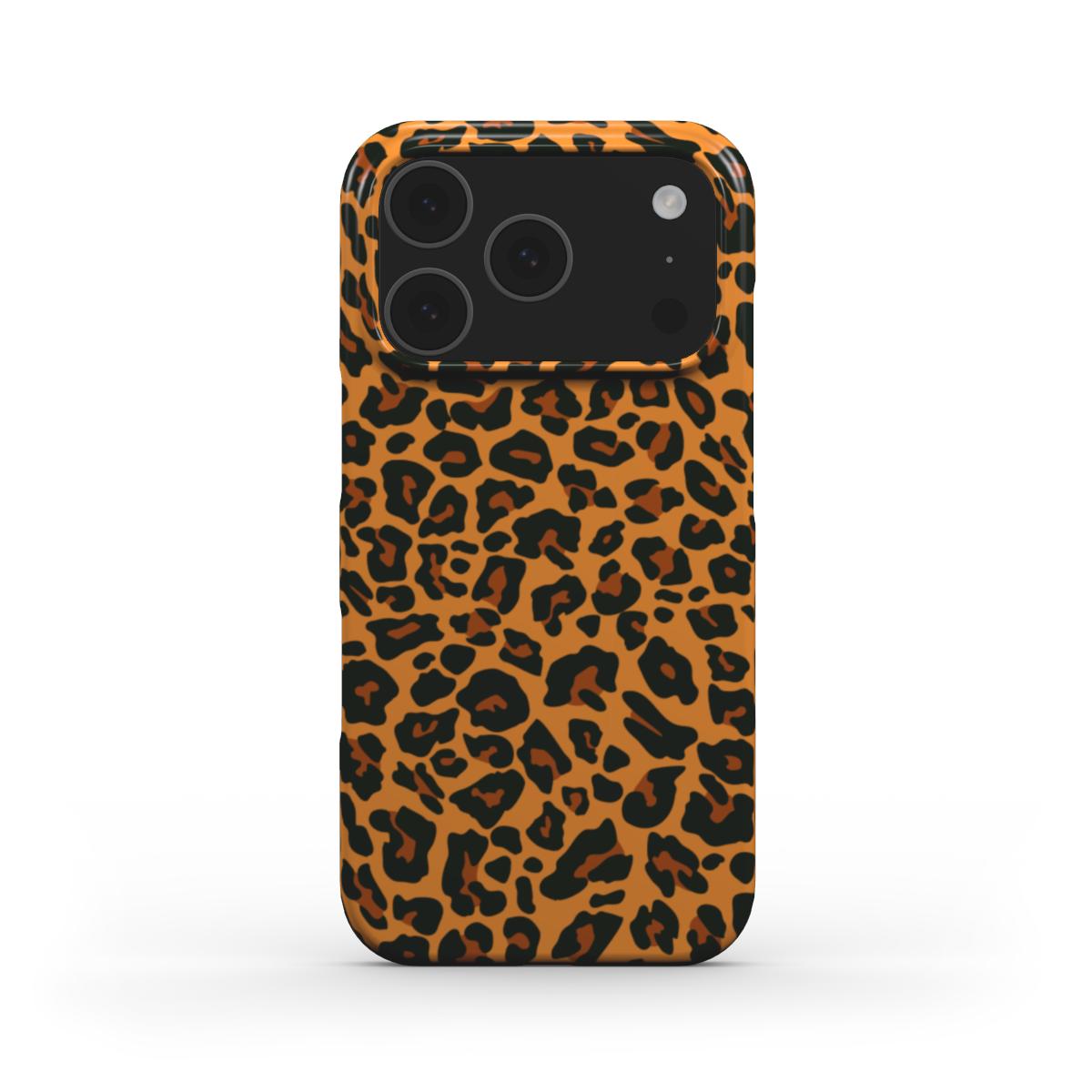 Orange Leopard Snap Phone Case