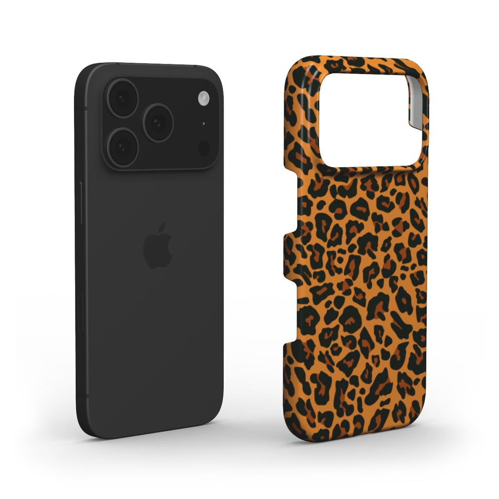 Orange Leopard Snap Phone Case